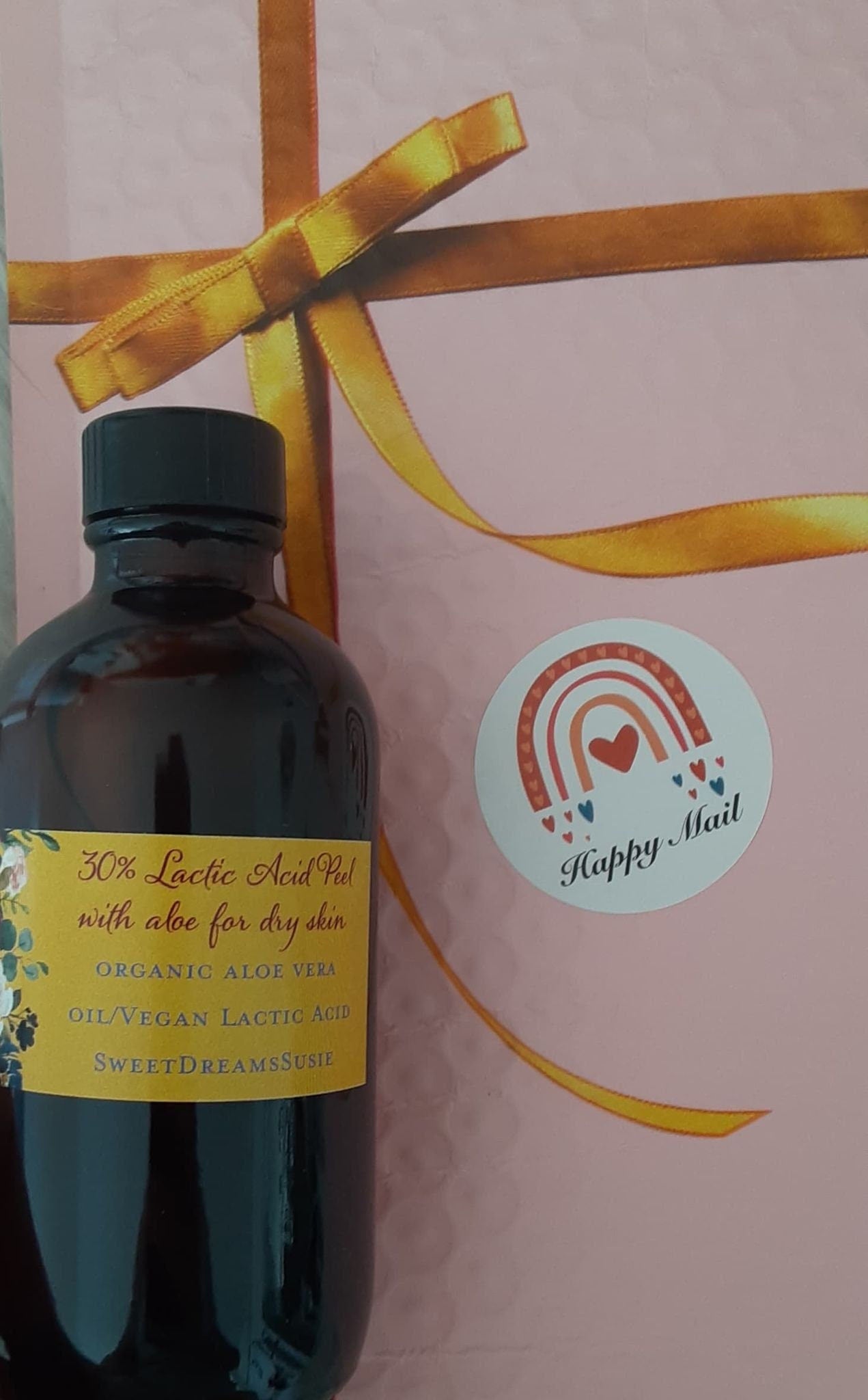 30% Lactic Acid Peel with organic aloe vera OIL