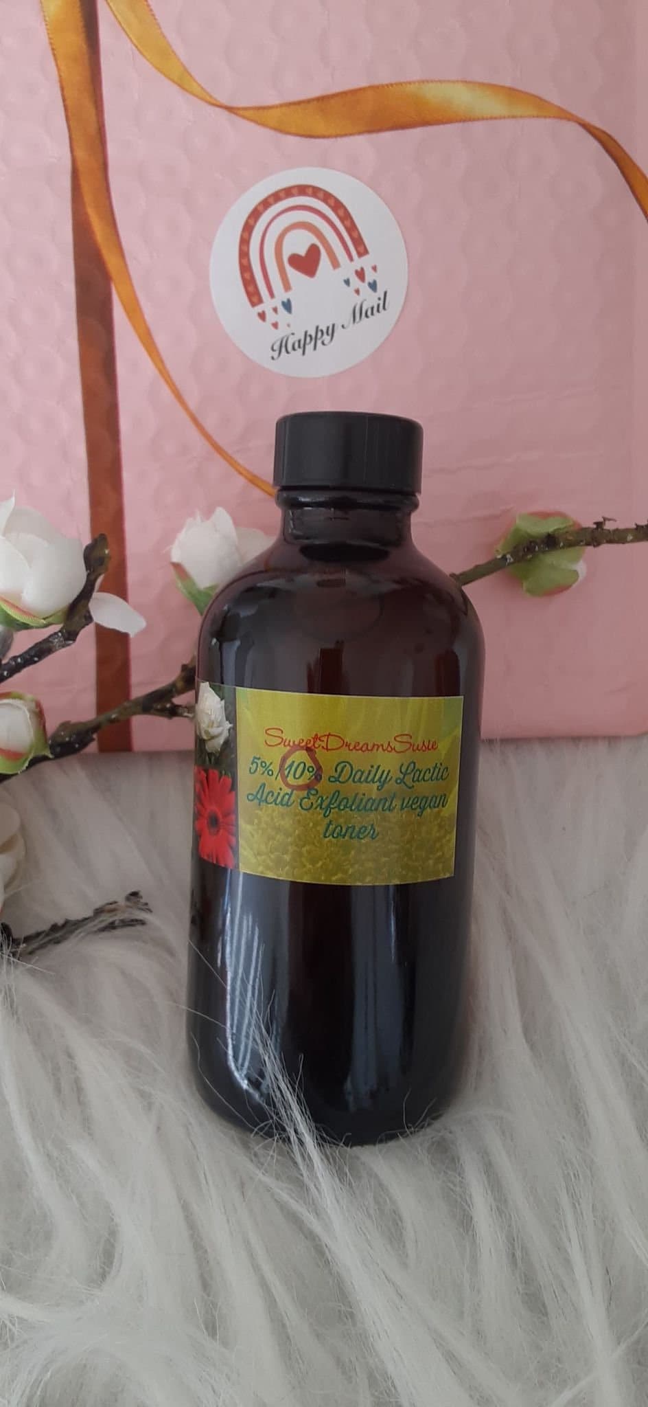 Daily Lactic Acid Toner 5/10% Oil-Free Exfoliant (4oz) Tea Tree Option